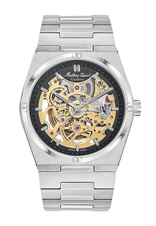 Front view of Mathey-Tissot H118CFAN.-.MT Mens Watch on white background