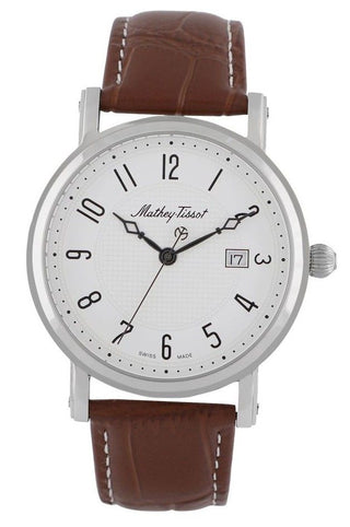 Front view of Mathey-Tissot 611251AG.-.MT Mens Watch on white background