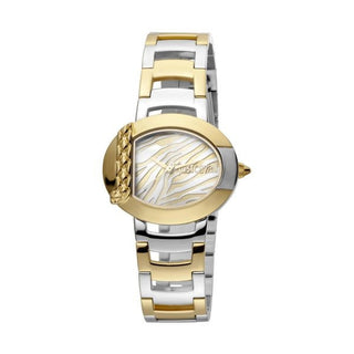 Front view of Just Cavalli C by JC JC1L109M0075 Gold Stainless Steel Womens Watch on white background