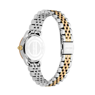 Angle shot of Just Cavalli Animalier JC1L275 Neive JC1L275M0085 Grey Stainless Steel Womens Watch on white background