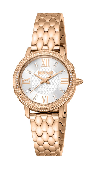 Front view of Just Cavalli Fidenza Collection JC1L276M0075 Womens Watch on white background