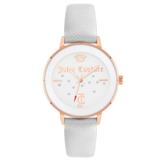 Front view of Juicy Couture JC_1264RGWT Womens Watch on white background