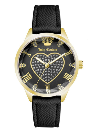 Front view of Juicy Couture JC_1300GPBK Womens Watch on white background