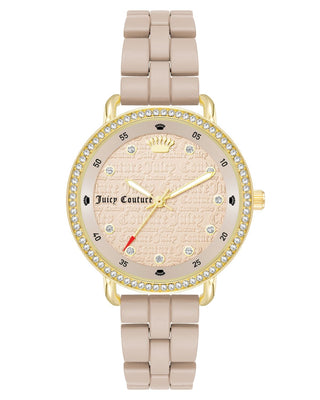 Front view of Juicy Couture JC_1310GPTP Womens Watch on white background