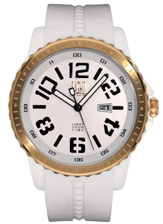 Front view of Light Time Speedway L157D Mens Watch on white background