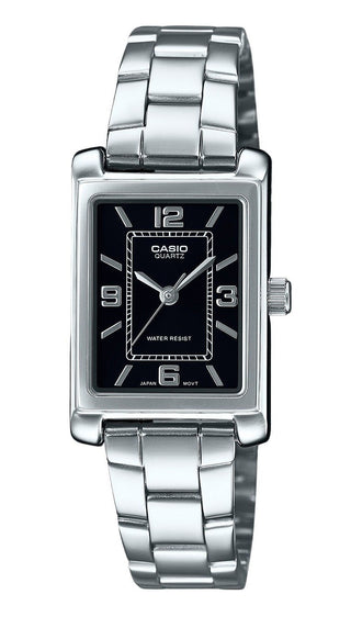 Front view of Casio LTP-1234DD-1A Womens Watch on white background