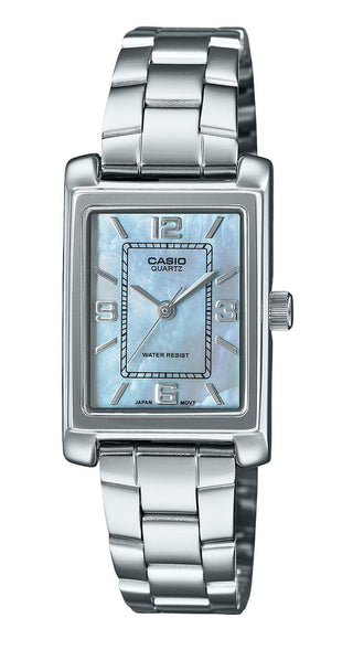 Front view of Casio LTP-1234DS-2A Womens Watch on white background