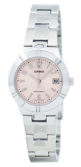 Front view of Casio LTP-1241D-4A3 Womens Watch on white background