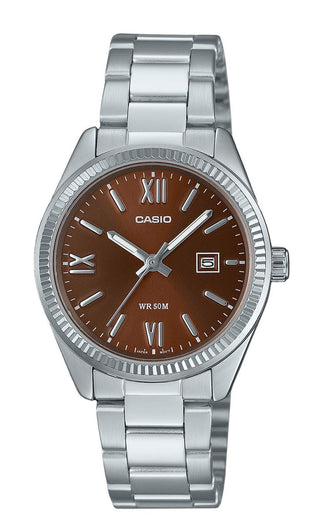 Front view of Casio LTP-1302DD-5AV Womens Watch on white background