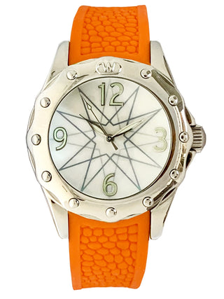 Front view of Wintex Milano Maremosso MAREMOSSO_ ACC ARANCIO Womens Watch on white background