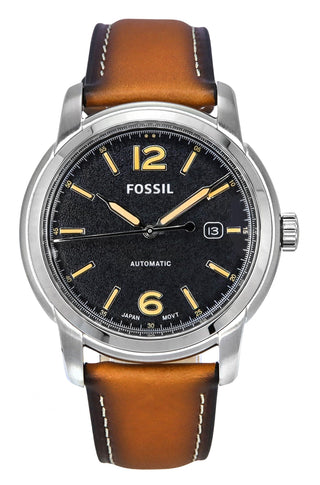 Front view of Fossil Heritage Automatic ME3233 Mens Watch on white background