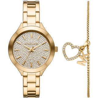 Front view of Michael Kors MK1046 Womens Watch on white background