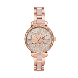 Front view of Michael Kors Sofie MK4336 Womens Watch on white background