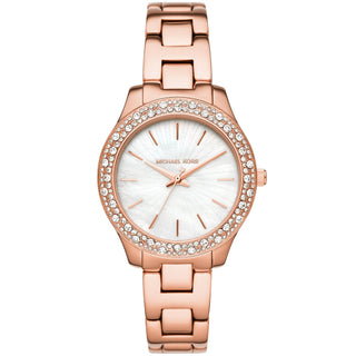 Front view of Michael Kors Liliane MK4557 Womens Watch on white background