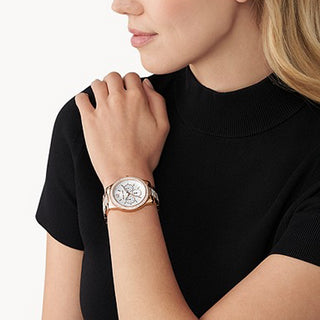 Angle shot of Michael Kors Tibby MK7293 Womens Watch on white background