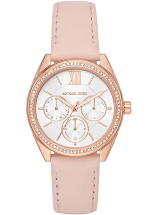 Front view of Michael Kors Janelle MK7316 Womens Watch on white background