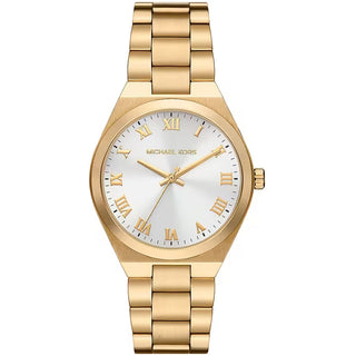 Front view of Michael Kors Lennox MK7391 Womens Watch on white background