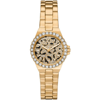 Front view of Michael Kors Lennox MK7394 Womens Watch on white background