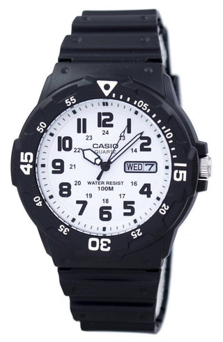 Front view of Casio MRW-200H-7BV Mens Watch on white background