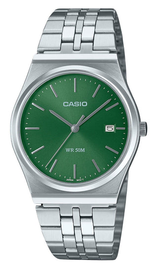 Front view of Casio MTP-B145D-3AV Unisex Watch on white background