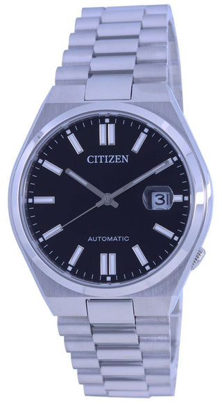 Front view of Citizen Tsuyosa Automatic Black NJ0150-81E Mens Watch on white background