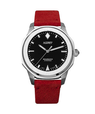 Front view of Nappey NY41-AD1M-3B6A.-.NW Mens Watch on white background