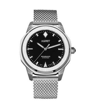 Front view of Nappey NY41-AD1M-6B2AA.-.NW Mens Watch on white background