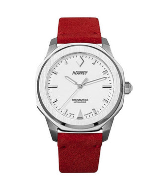 Front view of Nappey NY41-AD2M-3B6A.-.NW Mens Watch on white background