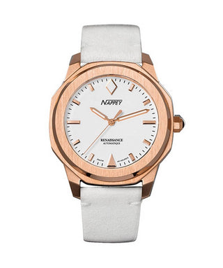 Front view of Nappey NY41-BD2M-3B2A.-.NW Mens Watch on white background