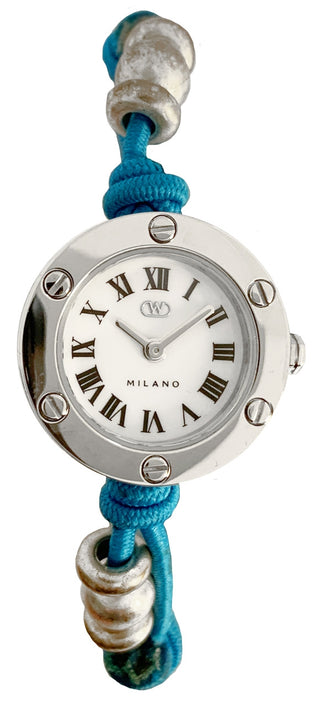 Front view of Wintex Milano Oblo OBLO_B AZZURRO Womens Watch on white background