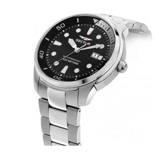 Angle shot of Sector Oversize R3253102028 Mens Watch on white background