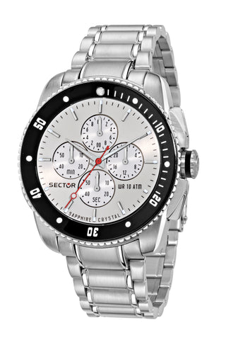 Front view of Sector Chronograph R3273903007 Mens Watch on white background