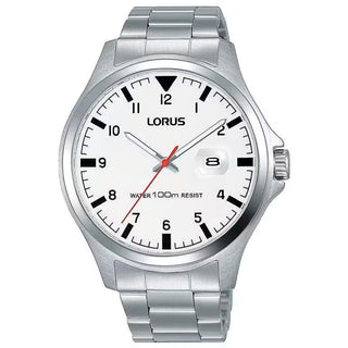 Front view of Lorus RH965KX9 Watch on white background