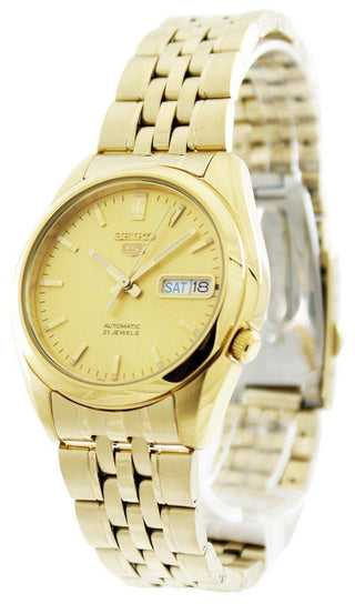 Front view of Seiko SNK366K1 Mens Watch on white background