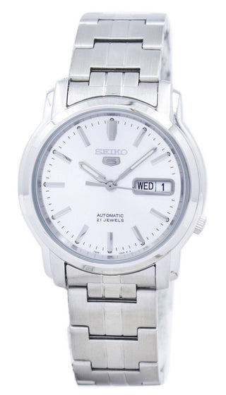 Front view of Seiko SNKK65K1 Mens Watch on white background