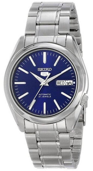 Front view of Seiko SNKL43K1 Mens Watch on white background