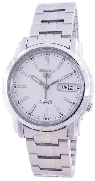 Front view of Seiko SNKL75K1 Mens Watch on white background