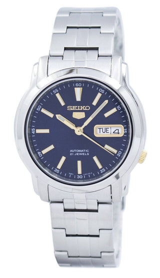 Front view of Seiko SNKL79K1 Mens Watch on white background