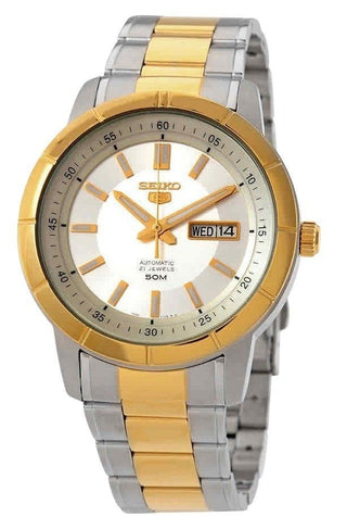 Front view of Seiko SNKN58K1 Mens Watch on white background