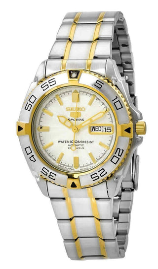 Front view of Seiko SNZB24J1 Mens Watch on white background