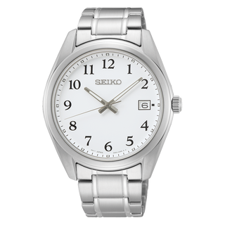 Front view of Seiko SUR459P1 Watch on white background