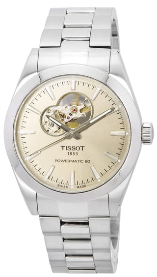 Front view of Tissot T127.407.11.081.00 Mens Watch on white background