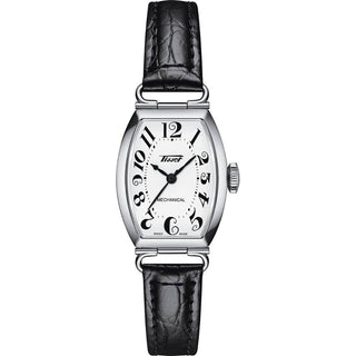 Front view of Tissot Heritage Porto Automatic T1281611601200 Womens Watch on white background