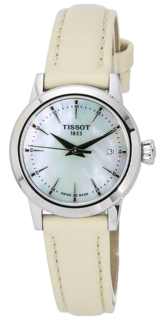 Front view of Tissot T129.210.16.111.00 Womens Watch on white background