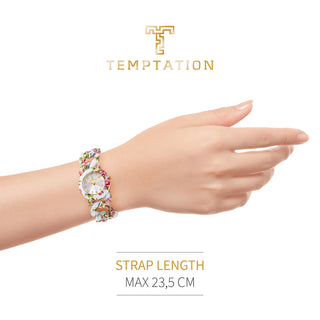 Angle shot of Temptation TEA-2015-02 Womens Watch on white background