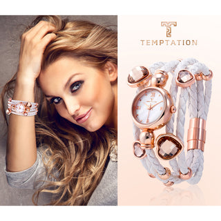 Angle shot of Temptation TEA-2015-03 Womens Watch on white background