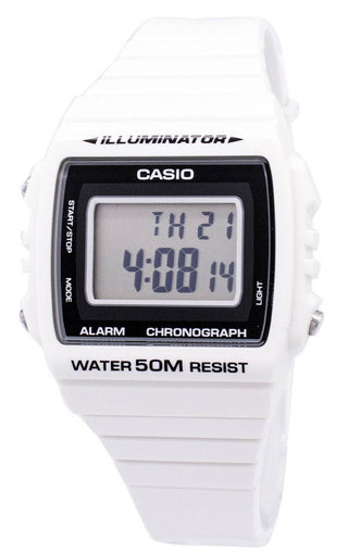 Front view of Casio Sport Collection W-215H-7AVDF Resin Unisex Watch on white background