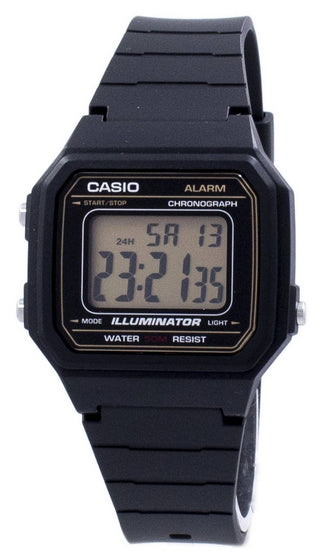 Front view of Casio W-217H-9AV Mens Watch on white background