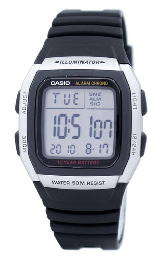 Front view of Casio W-96H-1AVDF Mens Watch on white background