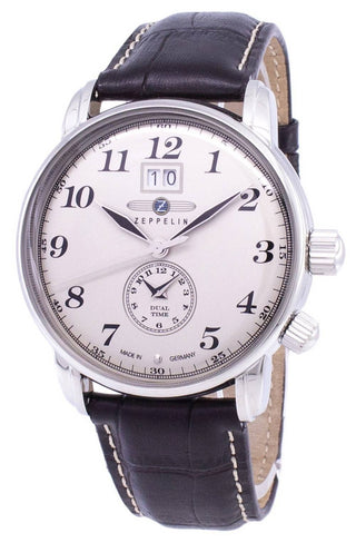 Front view of Zeppelin Z76445 Mens Watch on white background